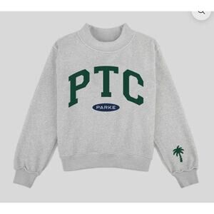 PARKE X PTC Varsity Mockneck Collab. Gray/Green. Size XXL. 100% Authentic. NWT's